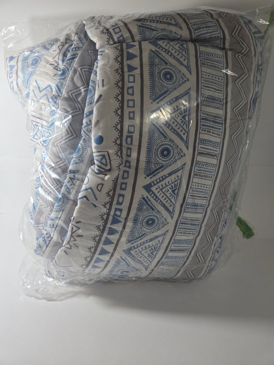 DURLENGEN Blue Quilt Set King Size