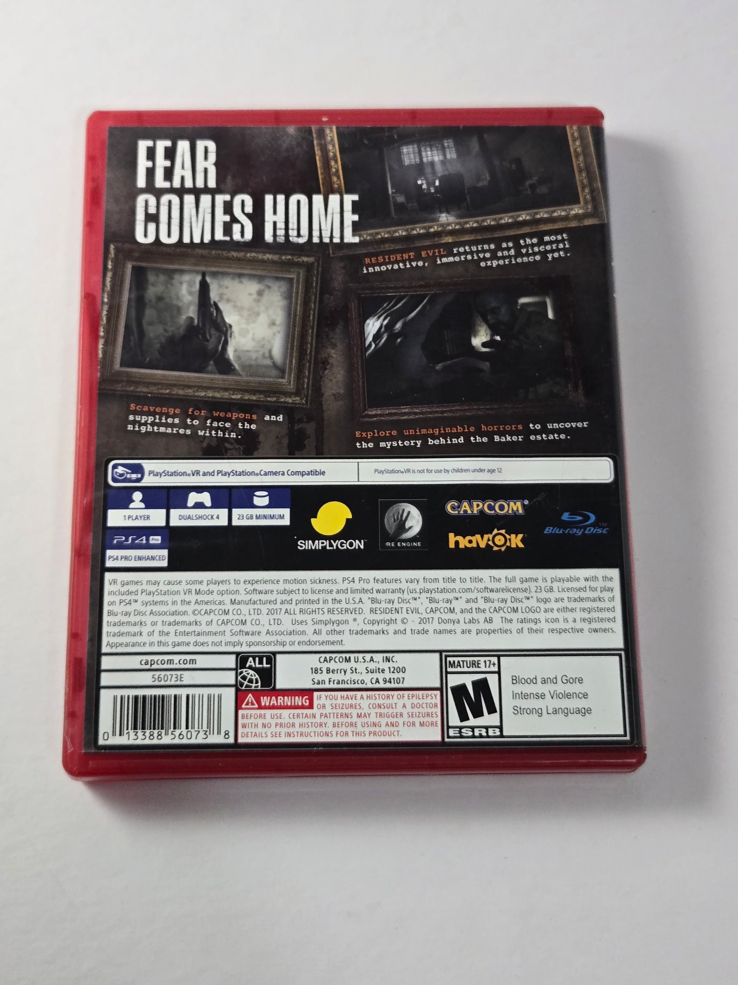 Resident Evil 7 Biohazard – PlayStation 4 (PlayStation Hits Edition) OPEN BOX