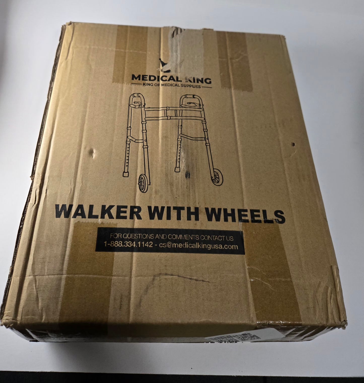 Medical King Aluminum Walker with Wheels