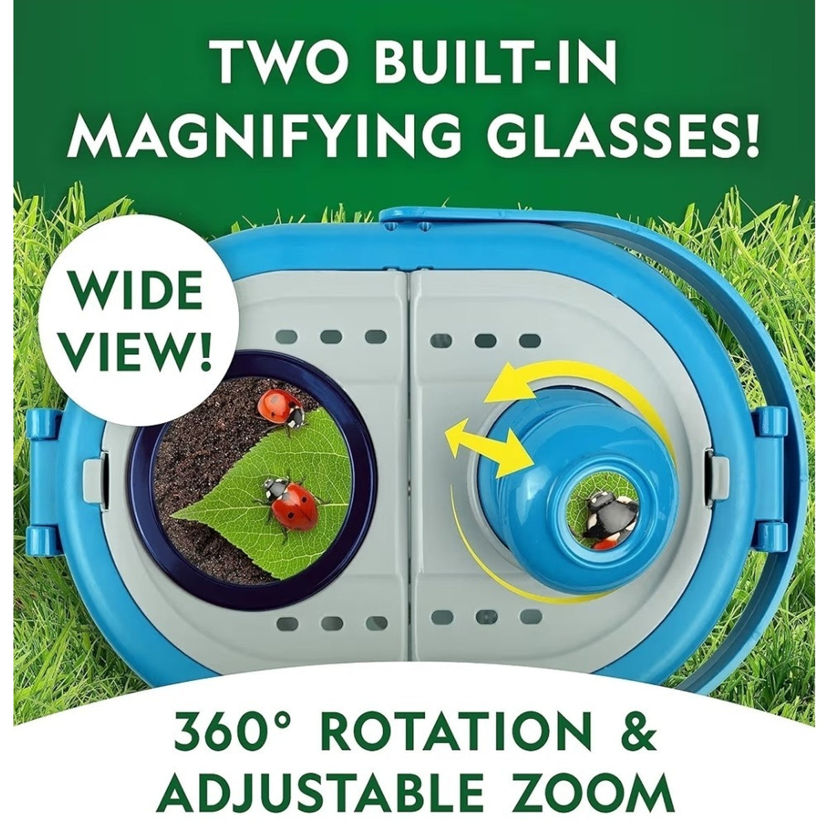 National Geographic Bug Catcher Kit for Kids - Kids Bug Habitat with Magnified V
