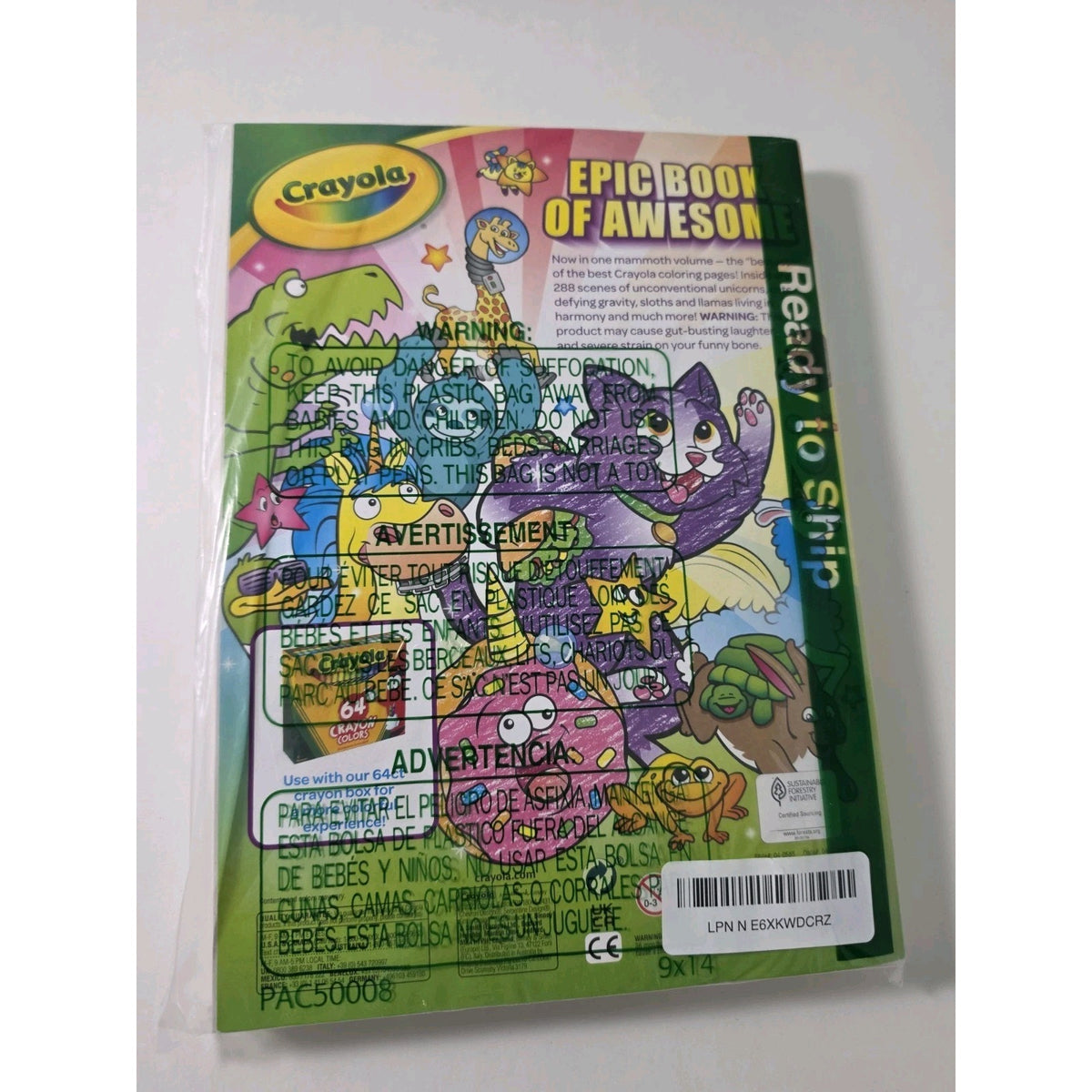 2 Pack Crayola Epic Book of Awesome Coloring Books Animal Coloring Pages