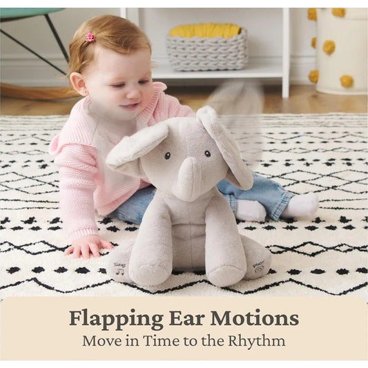 Baby Gund 12" Animated Flappy The Elephant Plush, Singing Stuffed Animal