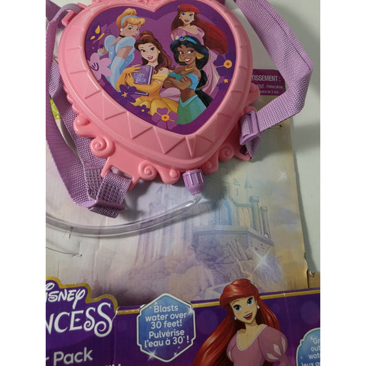 Disney Princess Water Backpack Water Toy, Outdoor Water Blaster for Kids