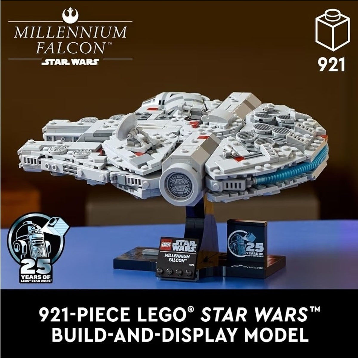 LEGO Star Wars Millennium Falcon 75375 25th Anniversary 18+ Display Set