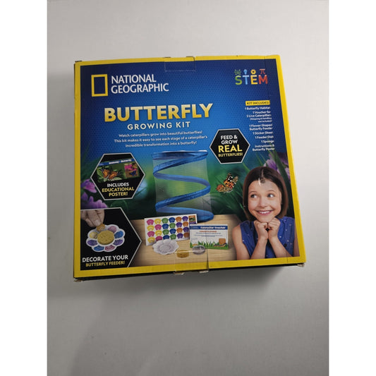 Butterfly Growing Kit Voucher for 5 Live Caterpillars STEM National Geographic