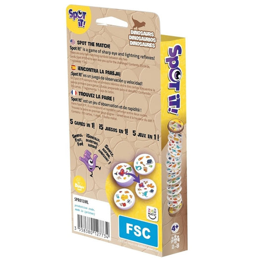 Spot It! Animals Eco-Blister Junior Family Card Game Asmodee Zygomatic Party Jr