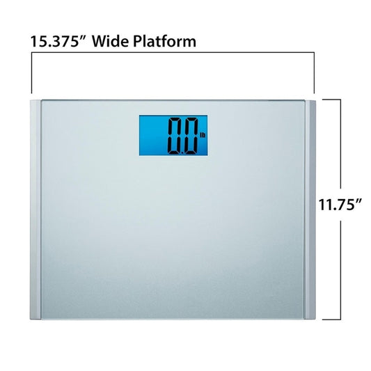 Eat Smart Precision Plus Digital Bathroom Scale for Body Weight, Silver