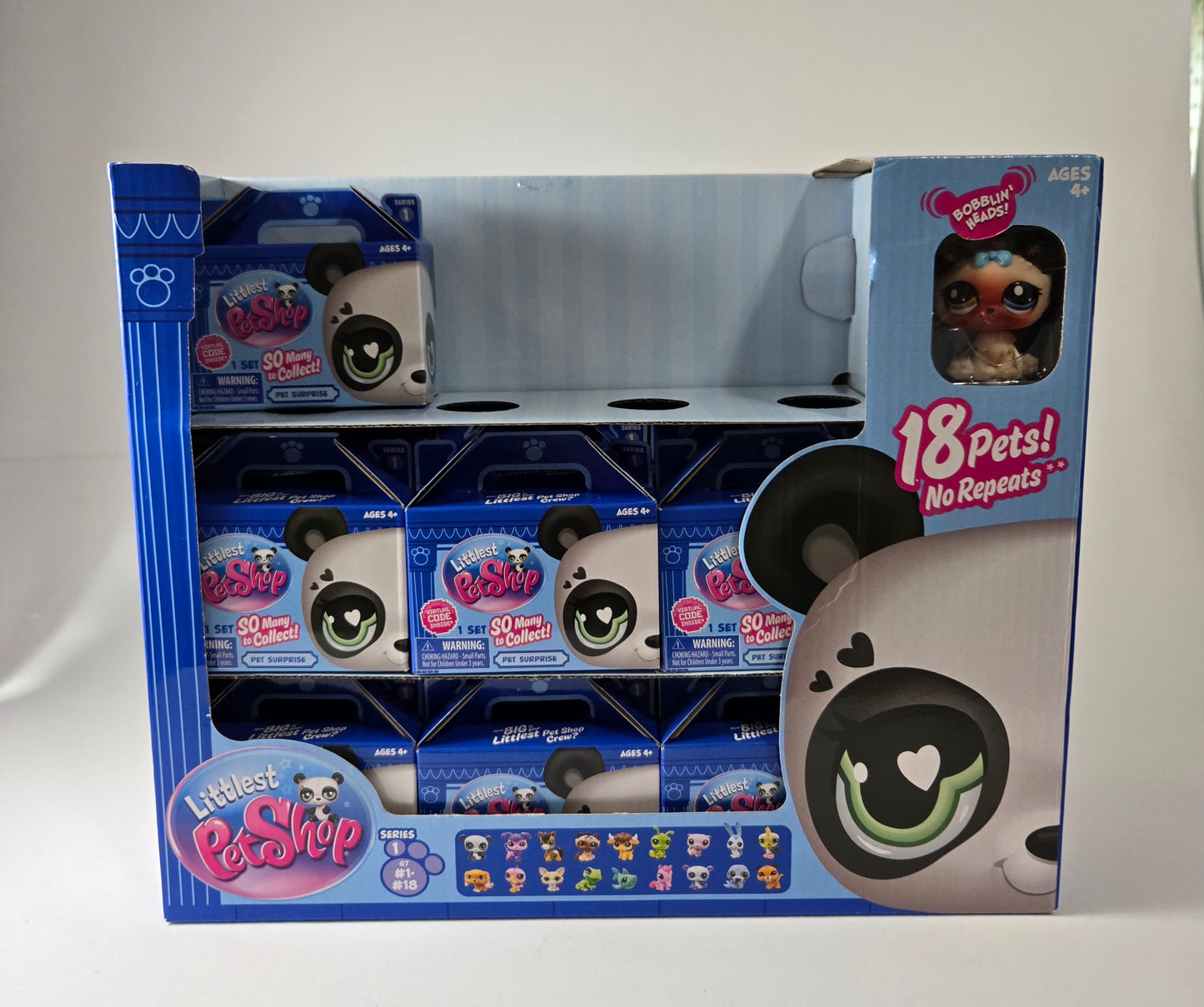 Littlest Pet Shop Series 2 LPS G7 Mystery Pet Blind Box Full Case -18 W/Display