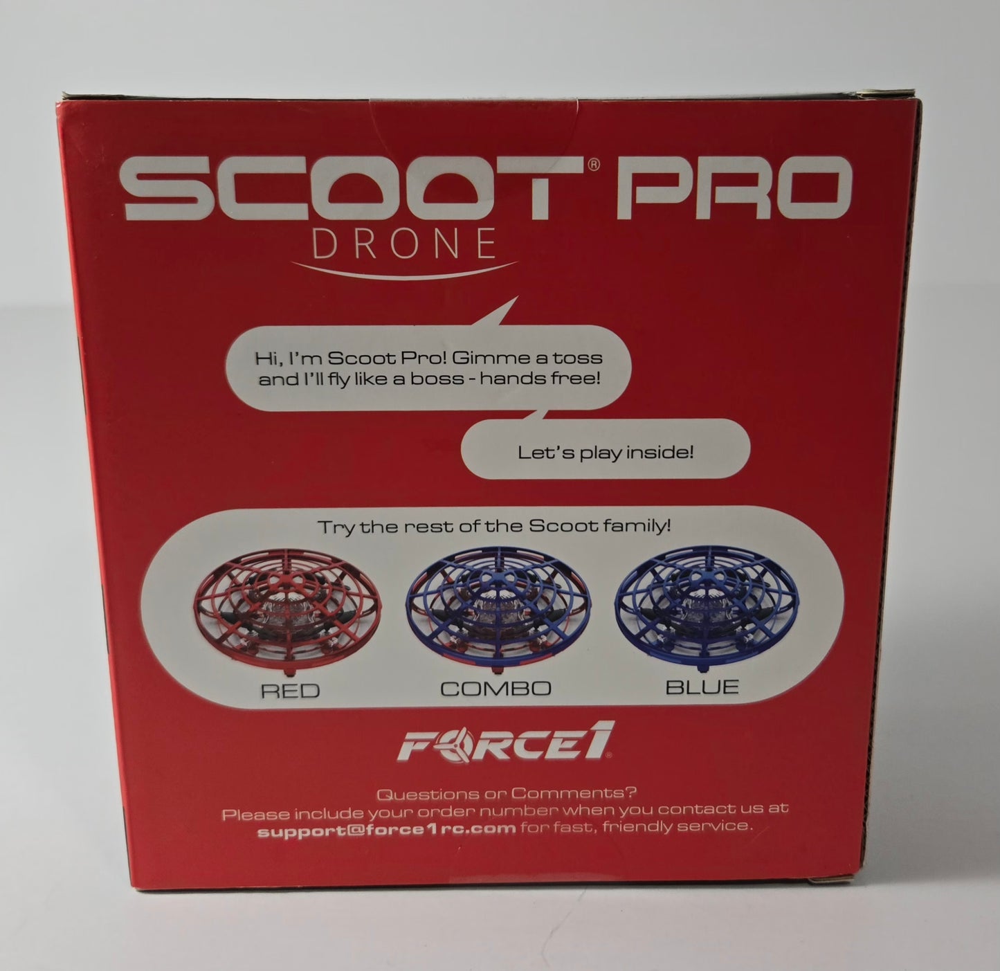 Force1 Scoot Pro Hand Drone | Blue UFO Toy for Kids