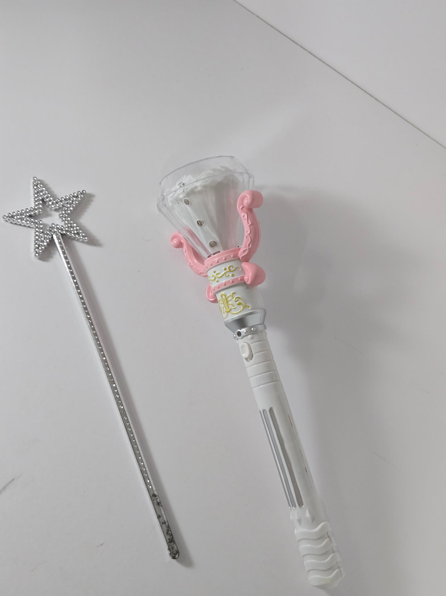 Two-piece star and gem wand toy set