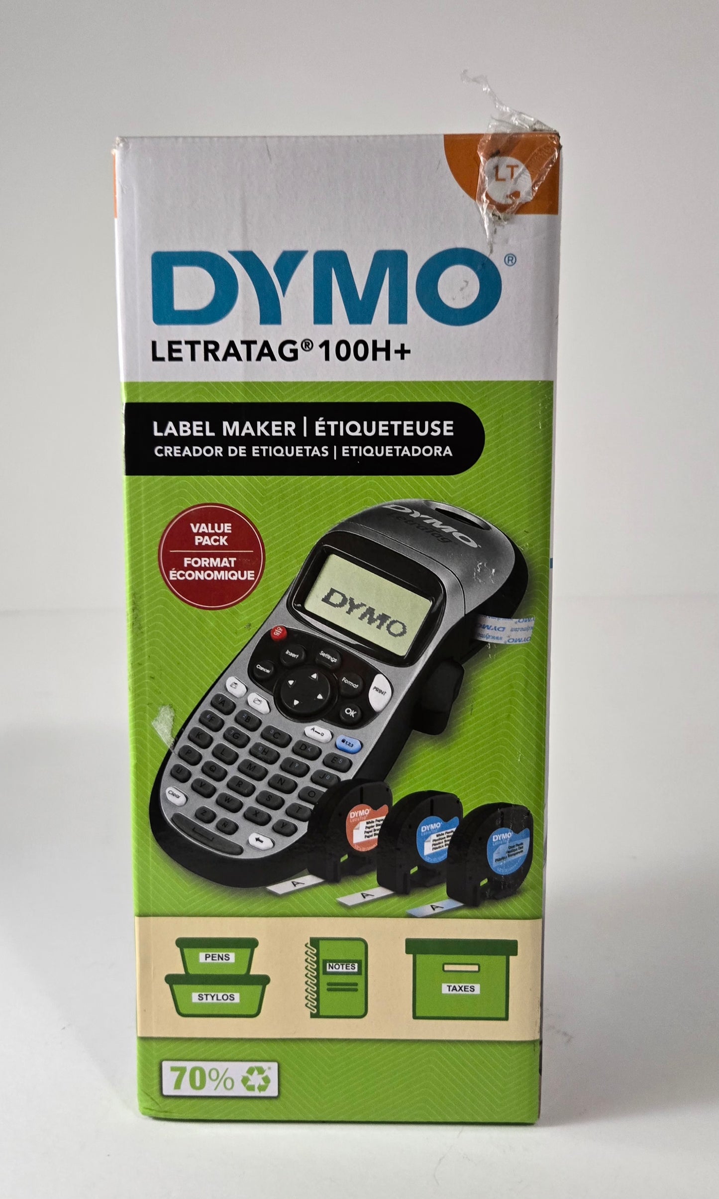 DYMO LetraTag 100H handheld label maker with label tapes