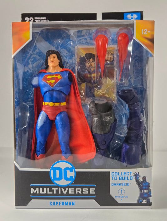 Multiverse Superman with Collect To Build Darkside Damaged – Collector's Action Figure