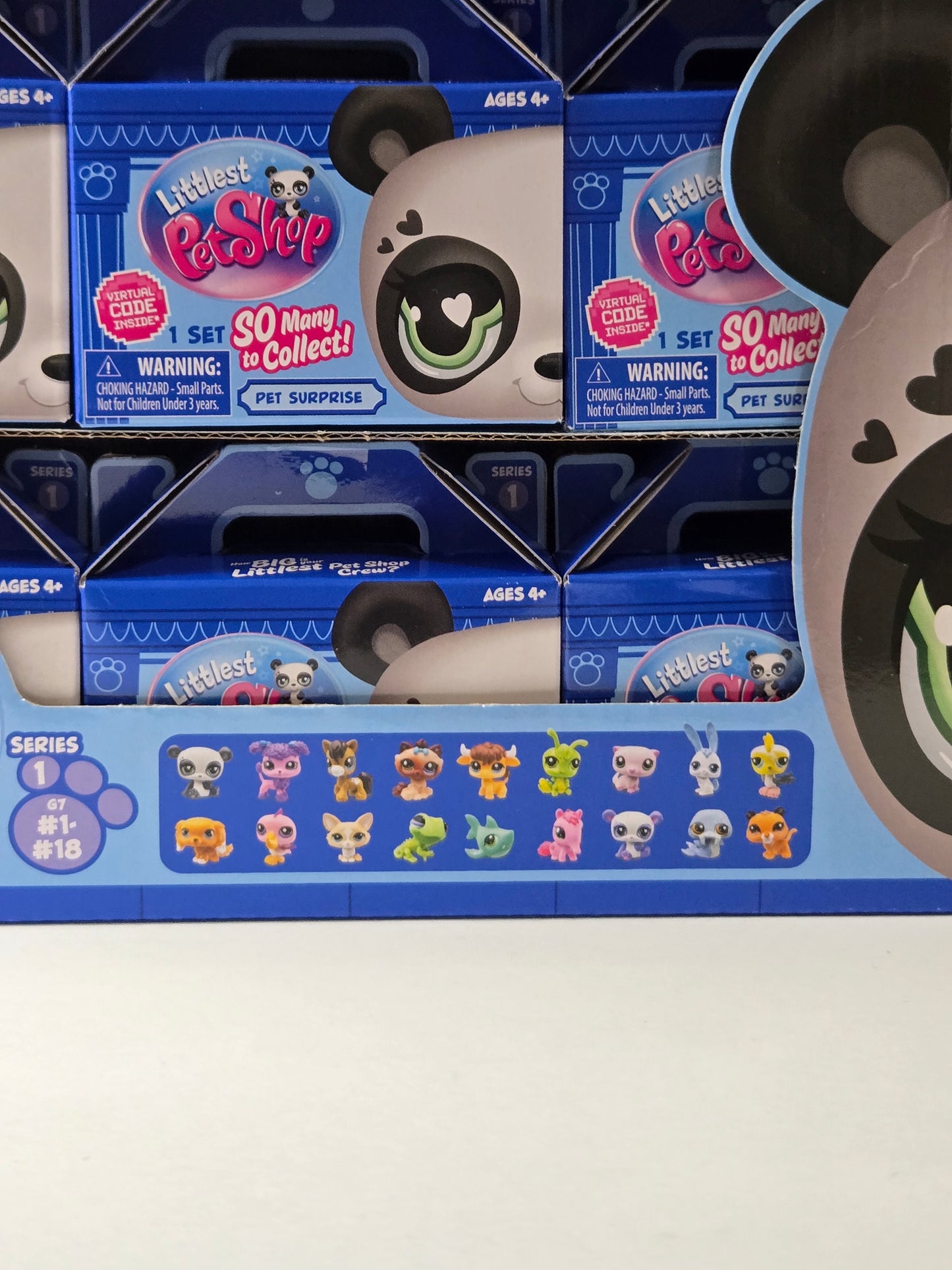 Littlest Pet Shop Series 2 LPS G7 Mystery Pet Blind Box Full Case -18 W/Display