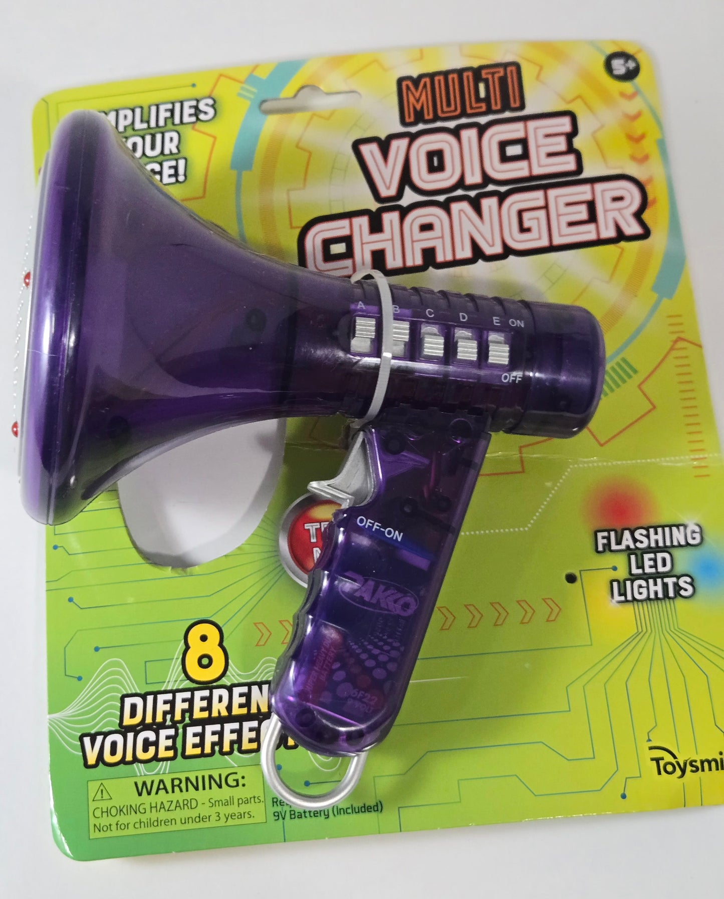 Colorful voice changer toy with buttons and microphone – great for fun sound effects and play