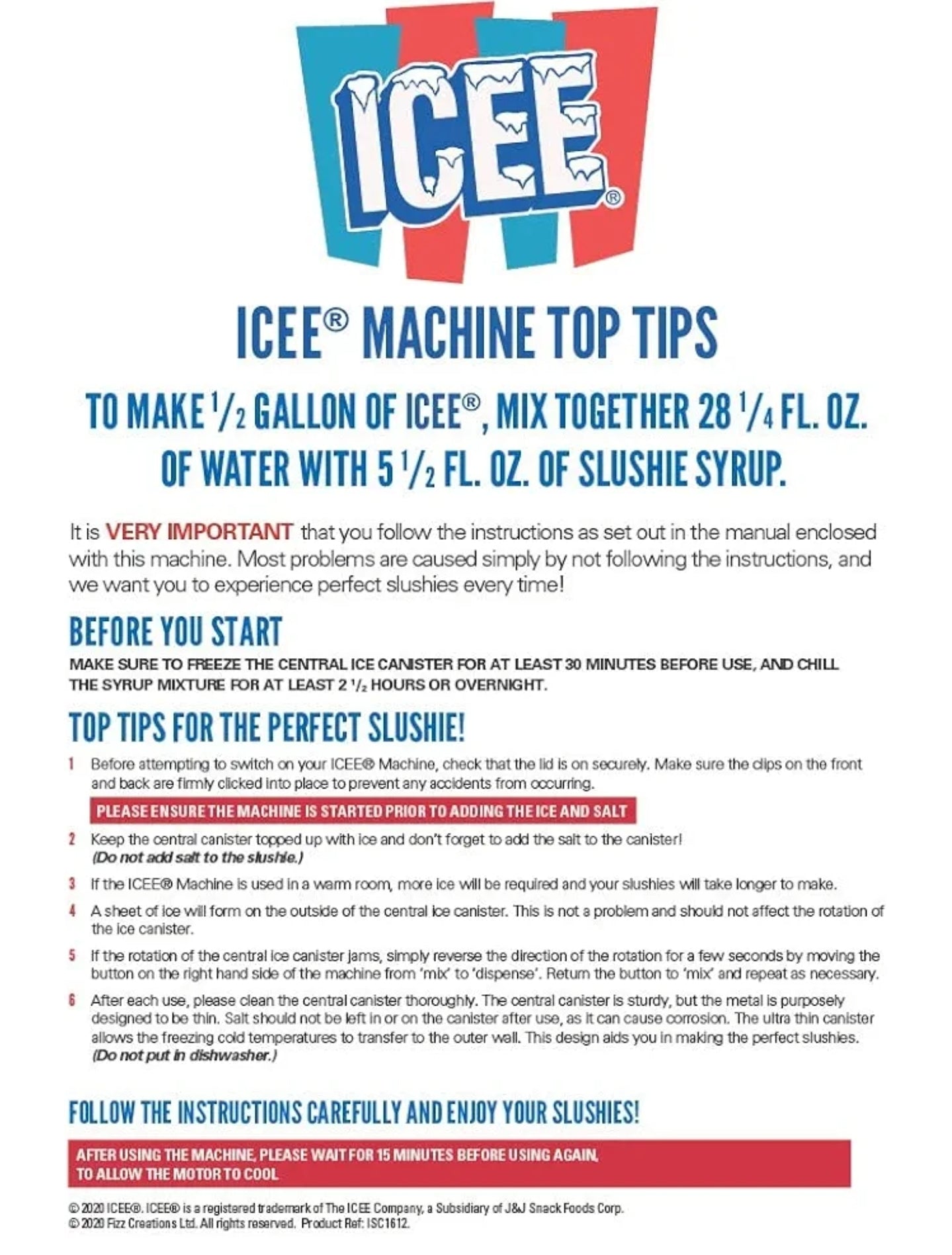 ICEE Home Slushie Machine – Make Frozen Drinks at Home