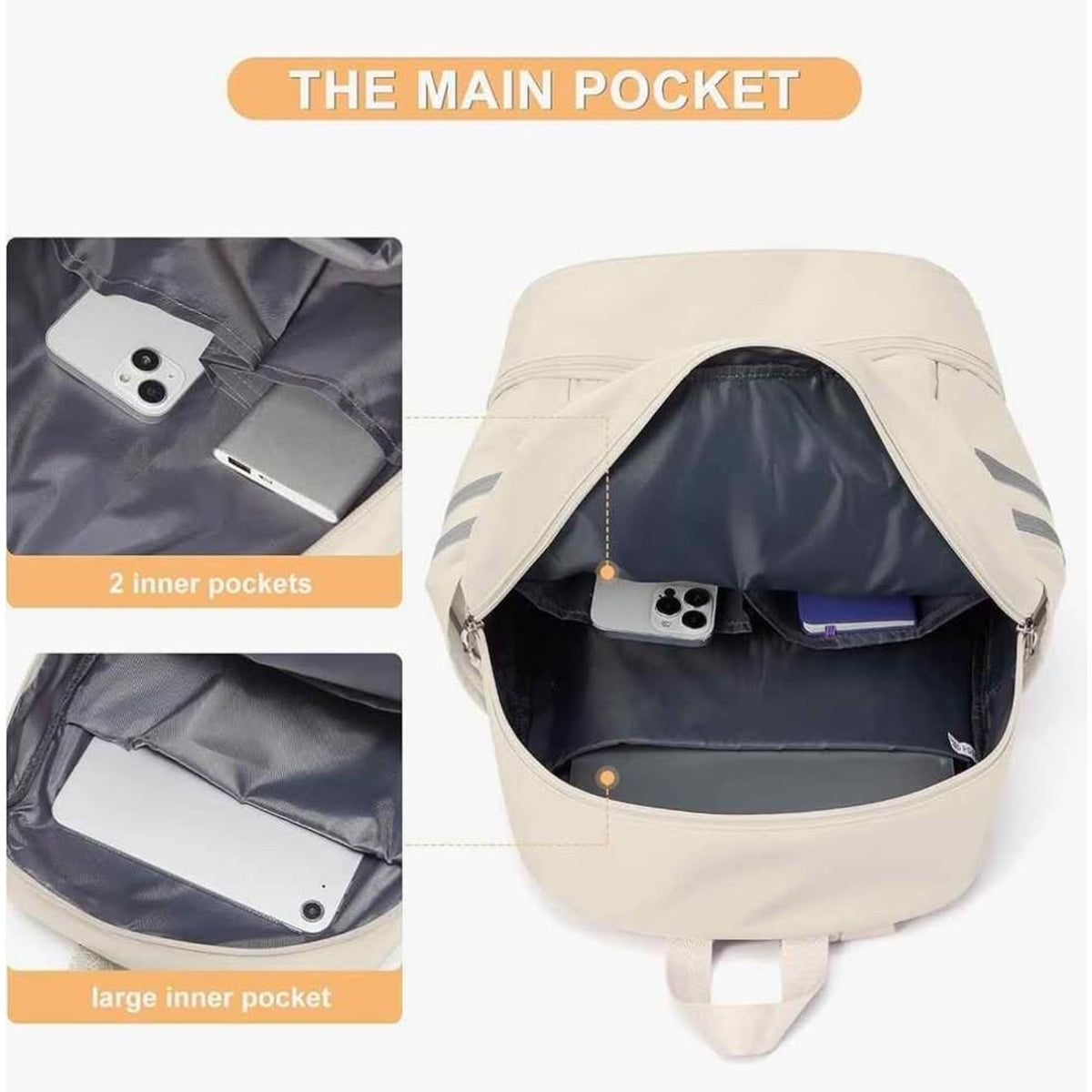 Gym Backpack For Women Waterproof Backpack With Shoe Compartment Lightweight ...