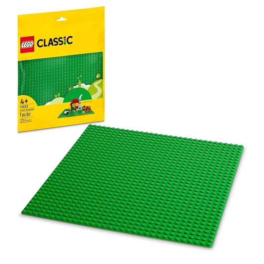 2 LEGO Classic Green Baseplate, Square 32x32 Stud Foundation to Build, Play