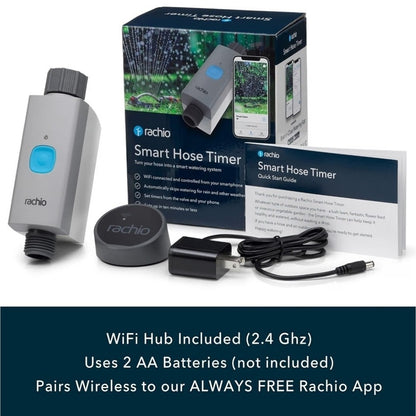 Rachio Smart Hose Timer 1 Valve + WiFi Hub Smart Sprinkler App-Control Read