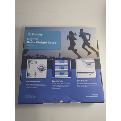 Digital Body Weight Bathroom Scale, Large Blue LCD Backlight Display - Used