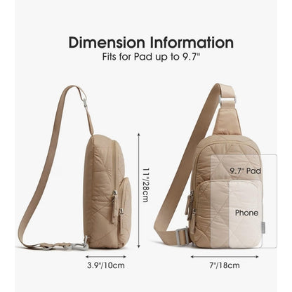Sling Bag for Women Lightweight Quilted Crossbody Bag NEW G4Free