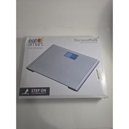 Eat Smart Precision Plus Digital Bathroom Scale for Body Weight, Silver