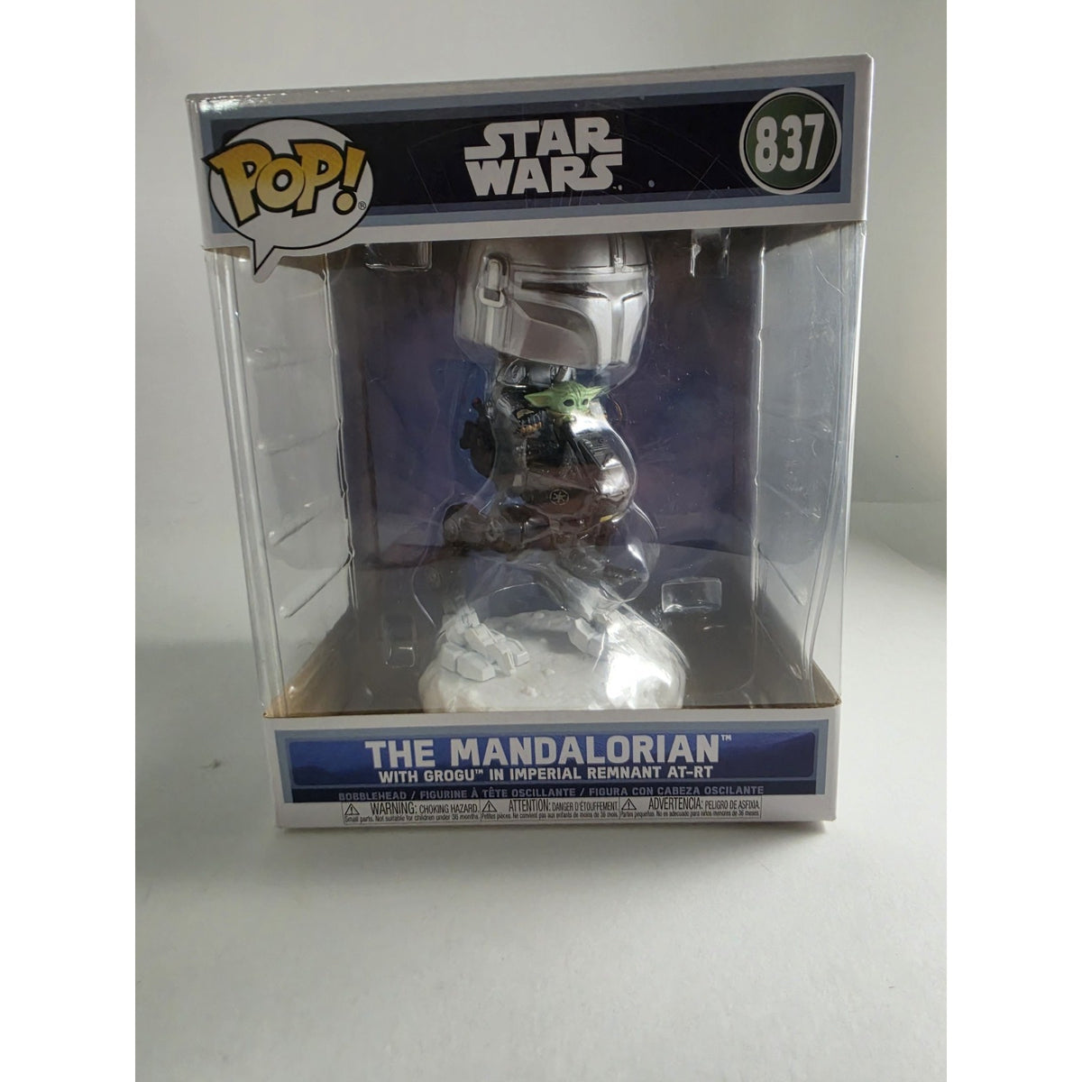 Funko Pop! Rides Deluxe: Star Wars - The Mandalorian with Grogu #837
