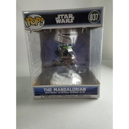 Funko Pop! Rides Deluxe: Star Wars - The Mandalorian with Grogu #837