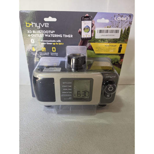 Orbit B-hyve XD 24634 Bluetooth 4-Port Smart Hose Faucet Watering Timer