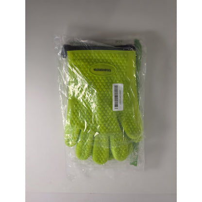 KITCHEN PERFECTION XL Silicone Smoker Oven GlovesExtreme Heat Resistant BBQ G...