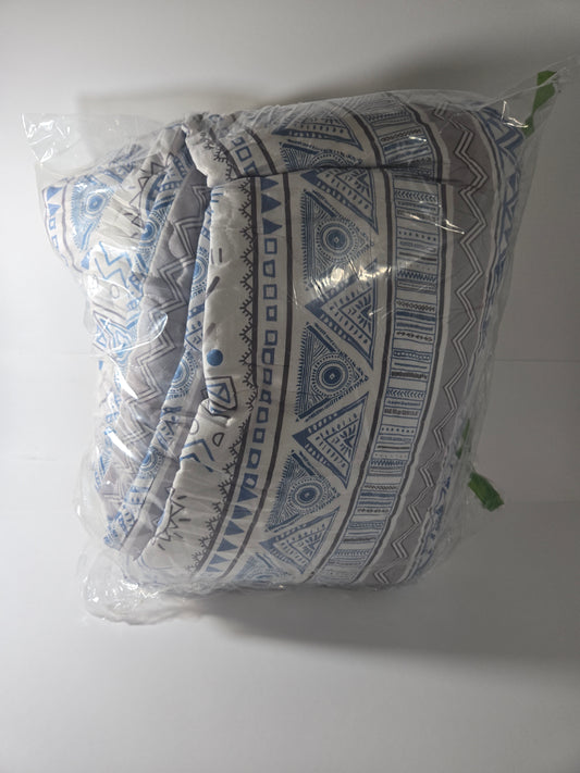 DURLENGEN Blue Quilt Set King Size