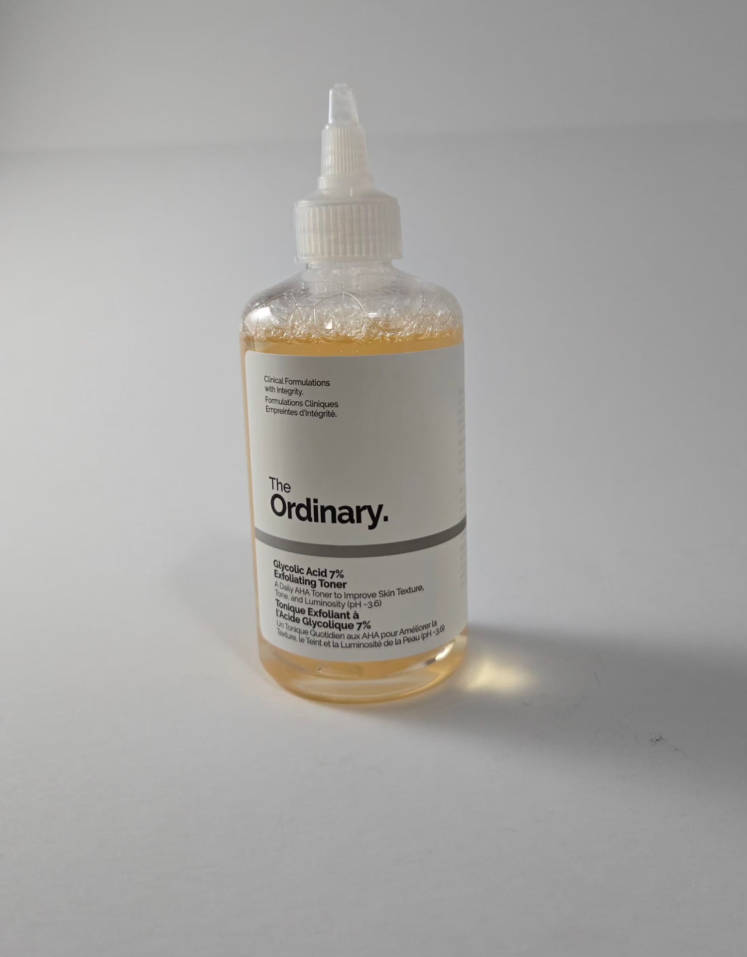The Ordinary Glycolic Acid 7% Exfoliating Toner 240ml bottle – skincare exfoliating toner