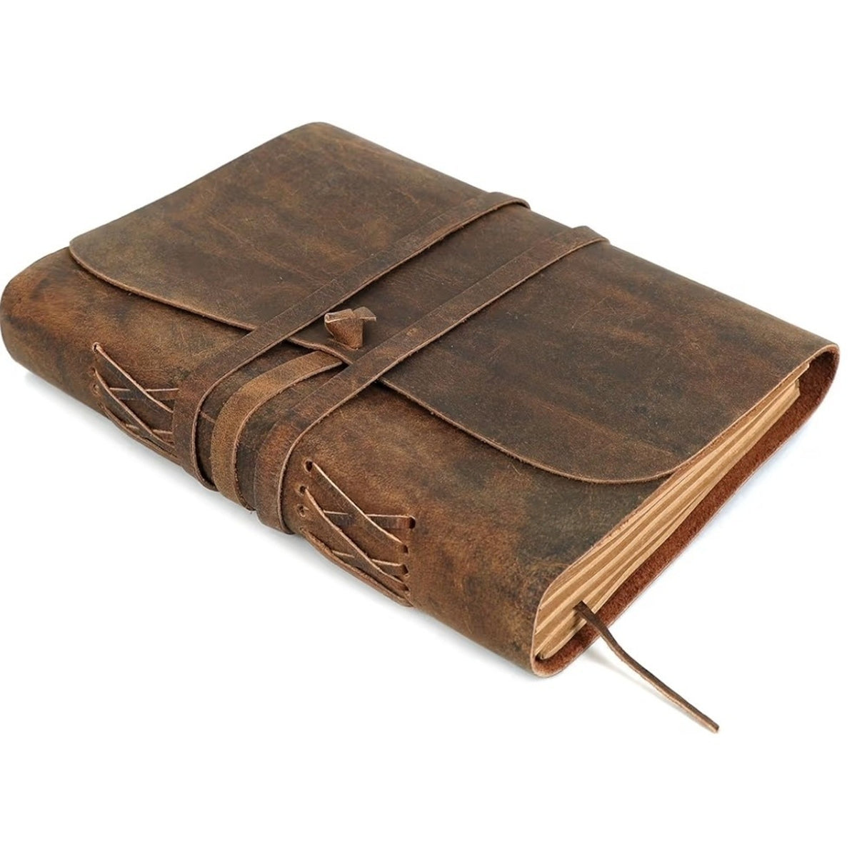 ELIZO Leather Journal Notebook Leather Bound Journal for Men - 7x9 Refillable Le