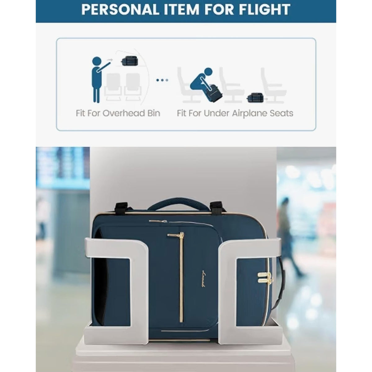 LOVEVOOK 40L Travel Backpack Flight Approved Carry on Backpack,3 Packing