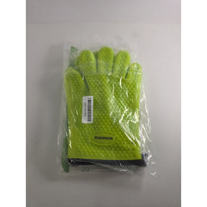 KITCHEN PERFECTION XL Silicone Smoker Oven GlovesExtreme Heat Resistant BBQ G...