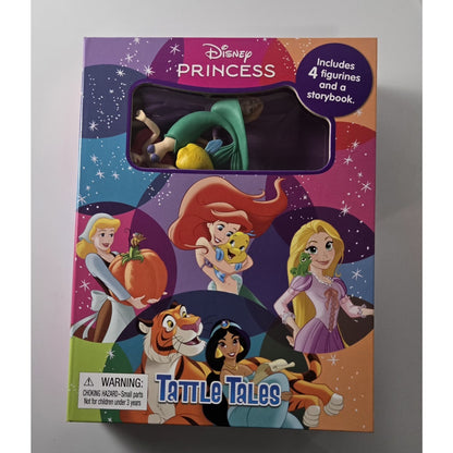 Disney Princess Tattle Tale Storybook- Includes 4 figurines