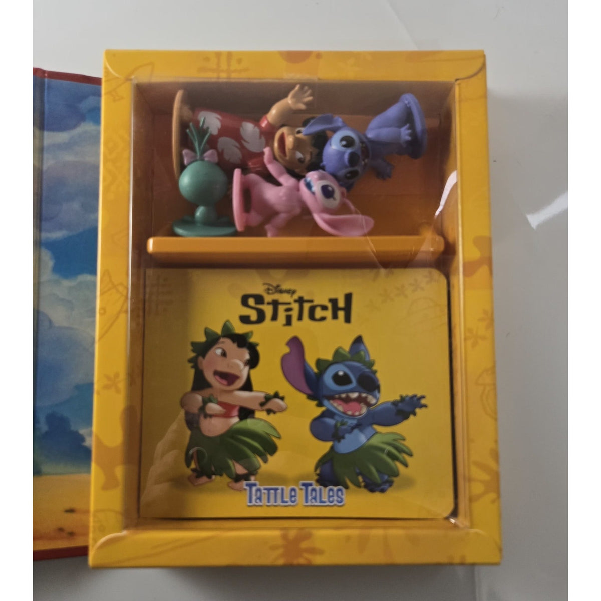 Disney Stitch Tattle Tales Storybook w 4 Figures Gift