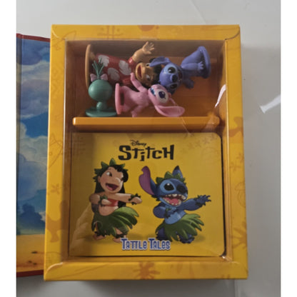 Disney Stitch Tattle Tales Storybook w 4 Figures Gift