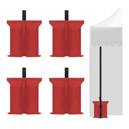 4 Pack Heavy-Duty Sand Bags for Canopies - 112 lbs Stability in Windy Conditions