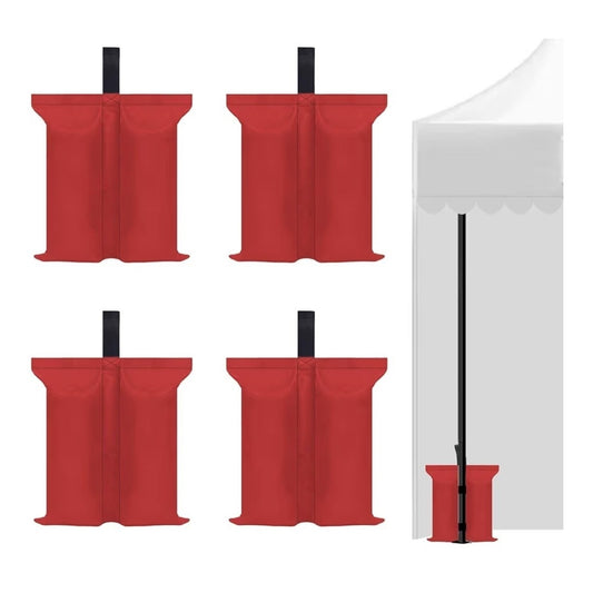 4 Pack Heavy-Duty Sand Bags for Canopies - 112 lbs Stability in Windy Conditions