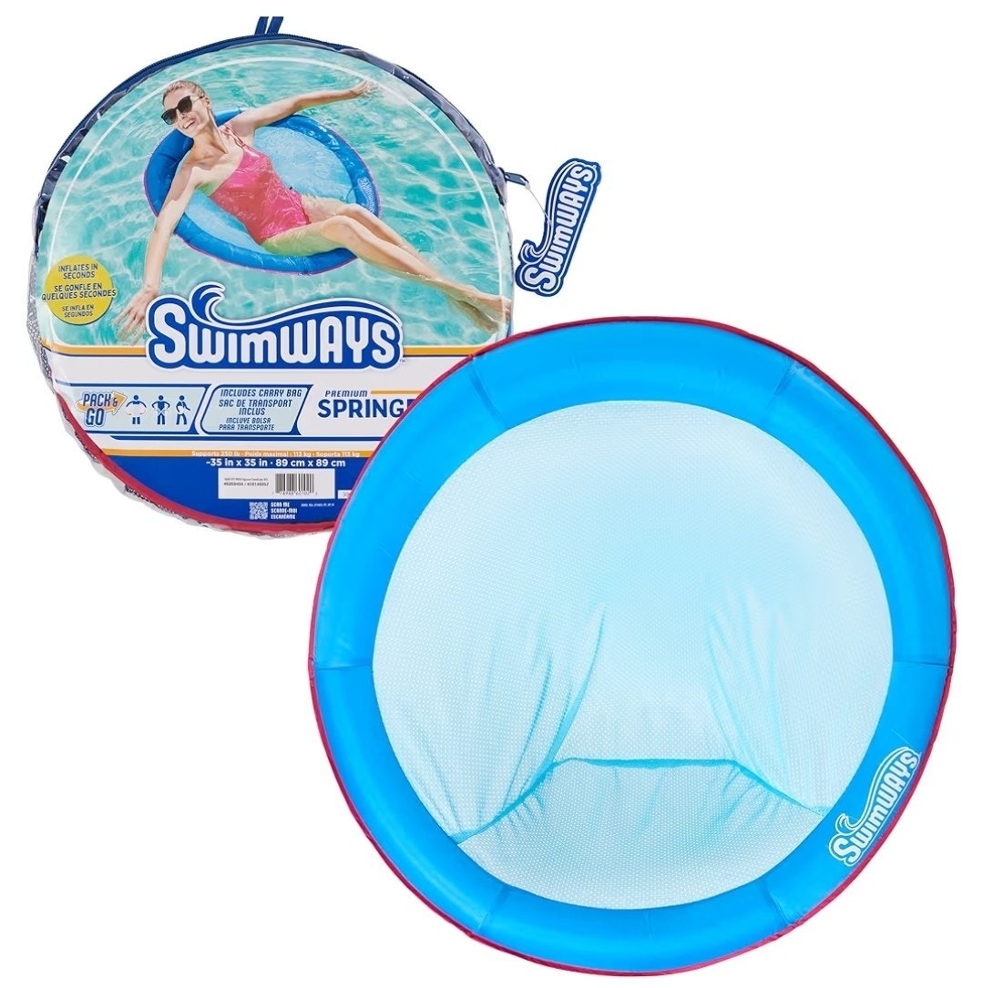 SwimWays Papasan float packaging