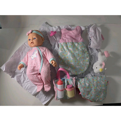 16" Baby Doll Travelling Set in Pink - Dream Collection