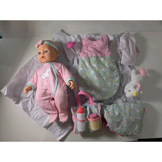16" Baby Doll Travelling Set in Pink - Dream Collection