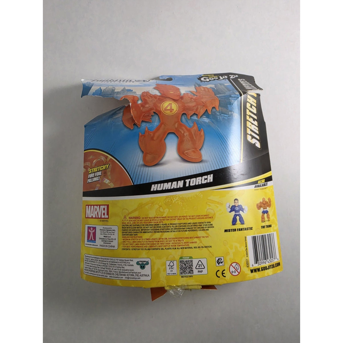 Fantastic 4 First Steps - Heroes of Goo Jit Zu (2024) HUMAN TORCH 4" Hero Pack!