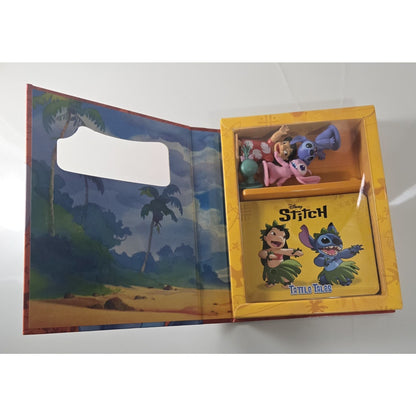 Disney Stitch Tattle Tales Storybook w 4 Figures Gift