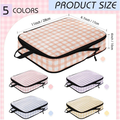 5 Pack Compression Packing Cubes for Travel Space Saving Cubes Luggage Organi...