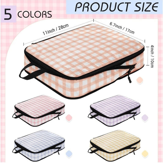 5 Pack Compression Packing Cubes for Travel Space Saving Cubes Luggage Organi...