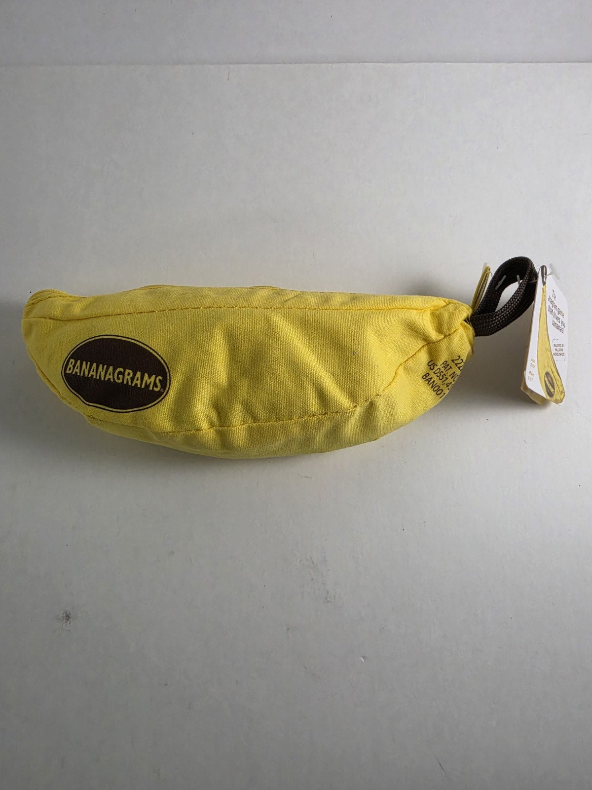 Bananagrams bag closeup