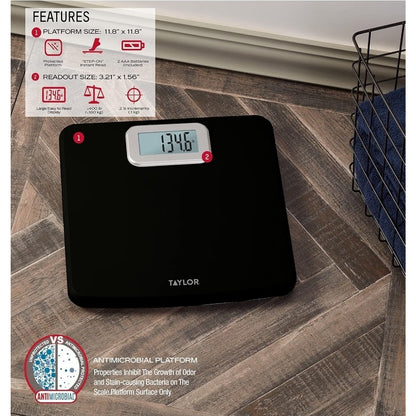 Taylor Digital Scales, 400 LB Capacity, (Black)