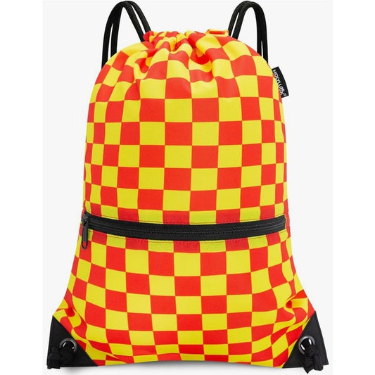 HOLYLUCK Drawstring Backpack Bag Sport Gym Sackpack - black