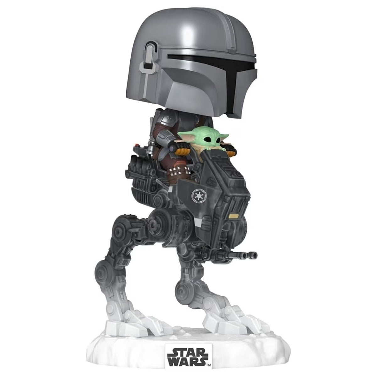 Funko Pop! Rides Deluxe: Star Wars - The Mandalorian with Grogu #837